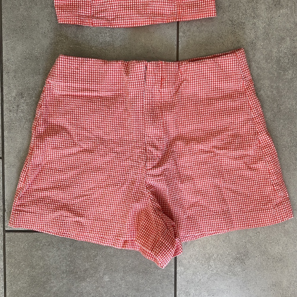 Zara Red Two Piece Set